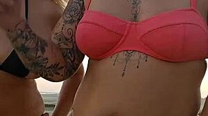 Procurando macho na praia pra socar bem gostoso no nosso cu - achamos um virgem pra milf!