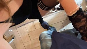 check out this cute big boobs big ass girl trying on lingerie in porn casting 😍 turns so sexy quick!!