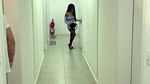 curious neighbor gives in to neighbor's massive cock temptation