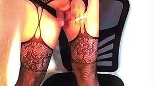 i'm hooked on this sissy slut shemale pmv with anal assfucking and toys