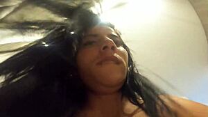 sexy long hair thotty rides cock butterfly style boobs bounce nonstop