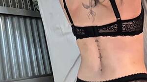 perfect big natural tits on step sis alt college slut 😍 homemade goth couple passion