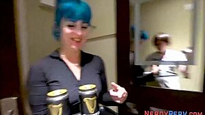 i couldn't resist swallowing that nerd's throbbing cock whole