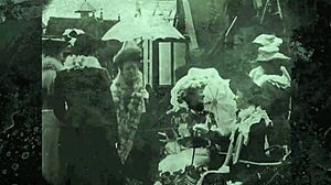 vintage interracial encounter in antique london with hairy taboo