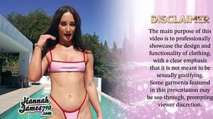 hot outdoor bikini try on with hannahjames710 small tits ass