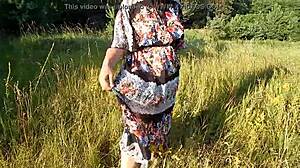 hairy chubby mature flashes pussy skirt upskirt nudist beach outdoor exhibition