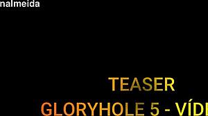 cristina almeida swallows cum at gloryhole while cuck husband films!