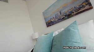 Watch this perky teen suck dark cock pov hardcore