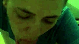 Smoking whore gags on deep throatfuck and swallows cum