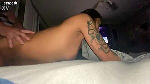 Garage pounding smashes her from behind doggystyle relentless