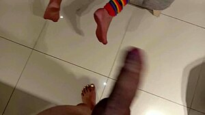 insatiable slut bends over for big cocked man dressed as cd whore doggystyle