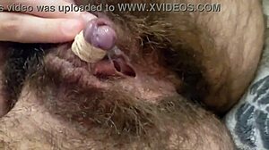 fucking myself tied up big clit closeup turning purple hairy pussy