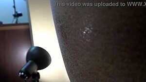 peaches gags hard on cock during intense ebony casting pov choke