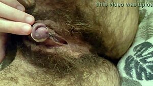 fucking myself tied up big clit closeup turning purple hairy pussy