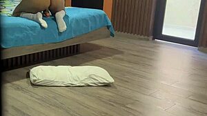 hijastra nalgona bends over assfucking her huge toy while i masturbate to her juicy moans