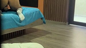 hijastra nalgona bends over assfucking her huge toy while i masturbate to her juicy moans