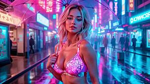 Retro robot milfs deepthroat monster cocks in threesome anal creampie orgy