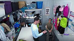 yo dude, caught that teen thief? now she's cum stuffed after rough pounding