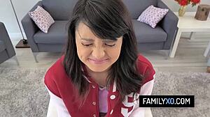 Stepdad Anally Punishes Bratty Leda Lotharia Bent Over Hard