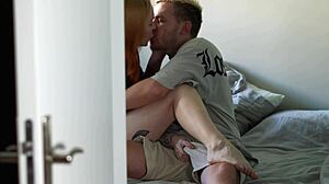 hot college couple doggystyle cowgirl fuck caught on pov airbnb