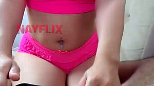 Blonde Brazilian POV sofa pounding in amateur homemade style
