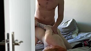 hot college couple doggystyle cowgirl fuck caught on pov airbnb