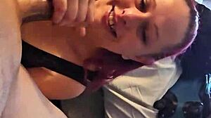 Curvy Blonde Milf Deepthroats Small Cock Handjob Big Tits Sucking Orgasm