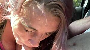 Streetwalker Loves Sucking Dick Then Swallows BBBJ Cum Load in Car