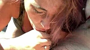 Streetwalker Loves Sucking Dick Then Swallows BBBJ Cum Load in Car