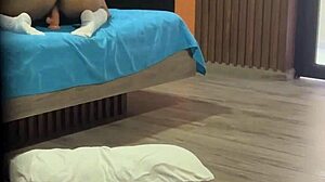 hijastra nalgona bends over assfucking her huge toy while i masturbate to her juicy moans
