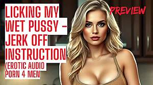 Listen to this milf guide you on eating her wet tight pussy perfectly