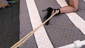 omg lilu moon tied up n so ready for kinky anal poundin