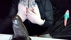 i can't believe my tattooed milf wife teacher takes young bbc in tight holes while client watches her cry and squirt taboo