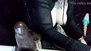 i can't believe my tattooed milf wife teacher takes young bbc in tight holes while client watches her cry and squirt taboo