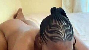 hot ebony babe spreads her huge wet black pussy wide for deep dildo pounding