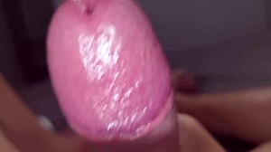 piano close-up heavy breathing and moans from huge cock - intense cumshot on towels