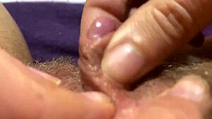 check out this huge clit jerking to extreme orgasm closeup!