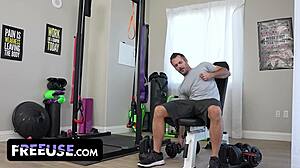 Alex Coal Fembot Massages Muscular Lover into Unforgettable Freeuse Creampie Domination