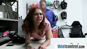Teen Sneaks Around Office And Faces Strict Security Confrontation