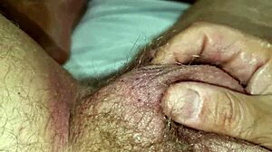 piano close-up heavy breathing and moans from huge cock - intense cumshot on towels