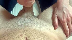 god, my first prostate orgasm from her assfucking milf tits feels insane