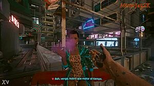he grabs ebony street fuck doll for raw jig jig cyberpunk romp