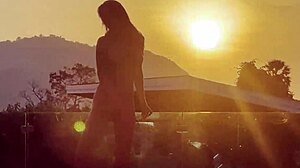 monika fox rims blows and gulps golden shower poolside sunset