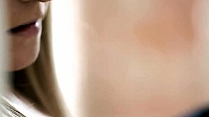 Euro Babe Fingers Shaved Pussy Masturbating Glamour Style
