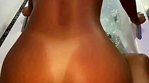 Wild Sex in Hot Tub Massage with Piss Shower and Monster Cock POV!