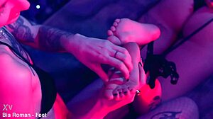 Tiny Redhead Slave Endures Foot Worship and Tickling Domination