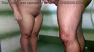 helping my latina neighbor shower turns into her begging for my big cock creampie domination