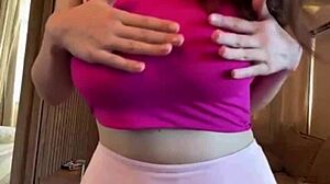StepMom's Big Milky Tits Sucked Hard While She Moans Loudly!
