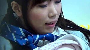 petite hairy japanese teen in uniform rubs her way to climax in hd