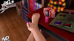 Playful Cartoon Character Teases In A Vibrant Anime World Story